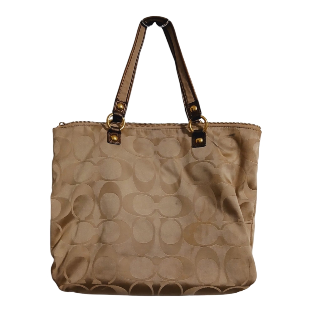 Coach gold poppy signature large bag - Picture 8 of 12